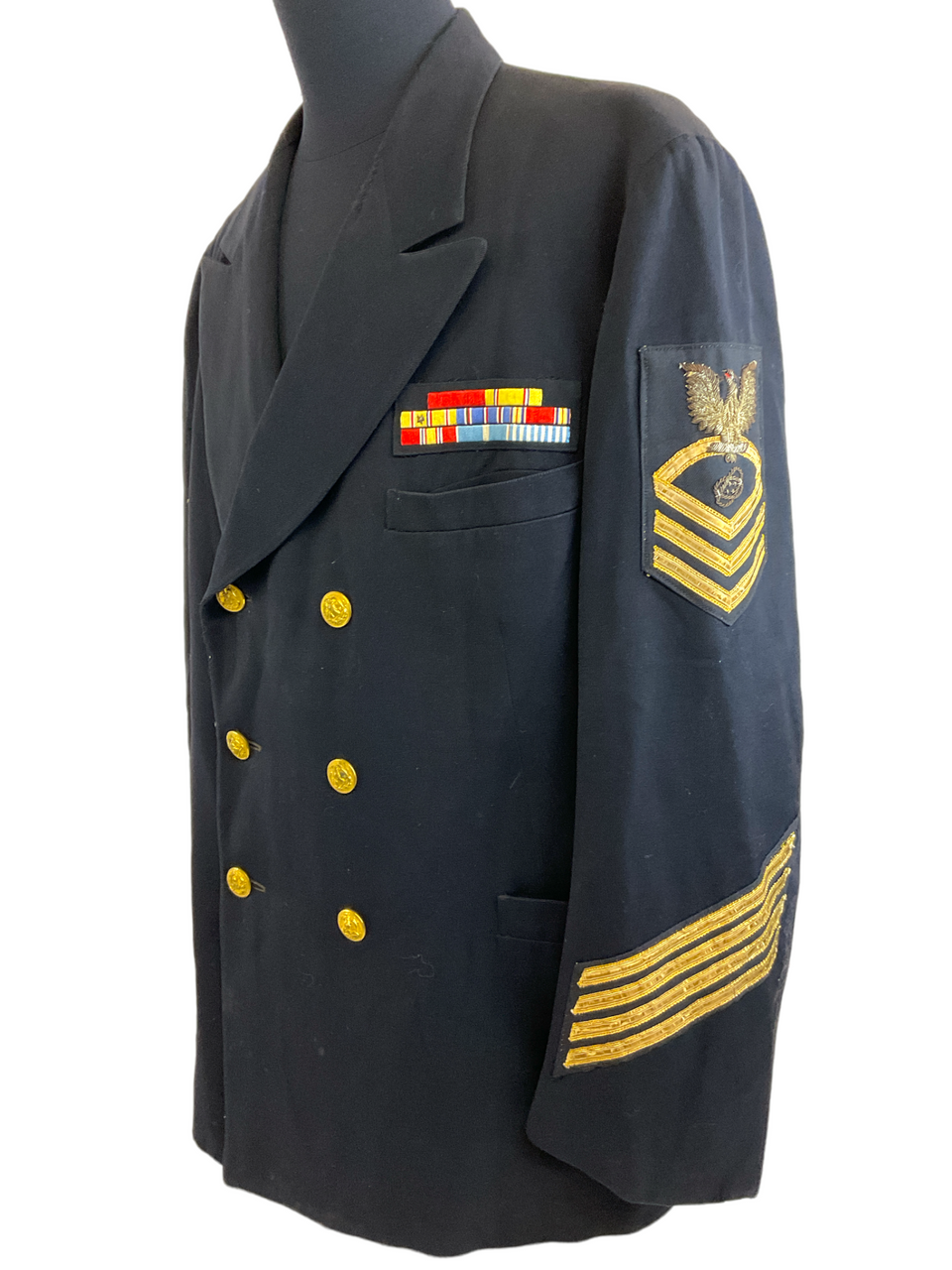 US USN Navy Officers Jacket With Japanese Embroidered Insignia & WW2 Medal Bar US USN Navy Officers Jacket With Japanese Embroidered Insignia & WW2 Medal Bar