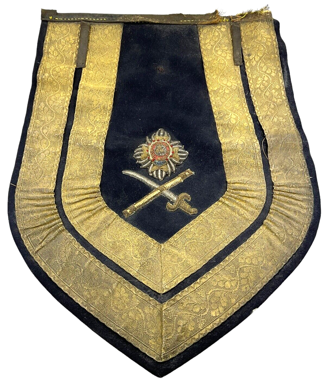 Victorian British Officers Major General Bullion Embroidered Saddle Bag Cover Victorian British Officers Major General Bullion Embroidered Saddle Bag Cover