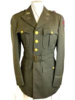 WW2 USAAF 10th Air Force CBI Bullion Insignia Named 4 Pocket Officers Tunic