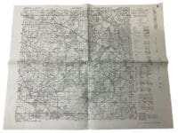 WW2 British Canadian War Office 1944 Dated Map Of Nortmoor Germany Sheet 2711