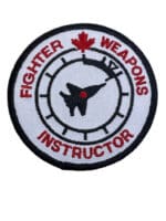 Canadian Forces RCAF Fighter Weapons Instructor Colour Squadron Crest Patch