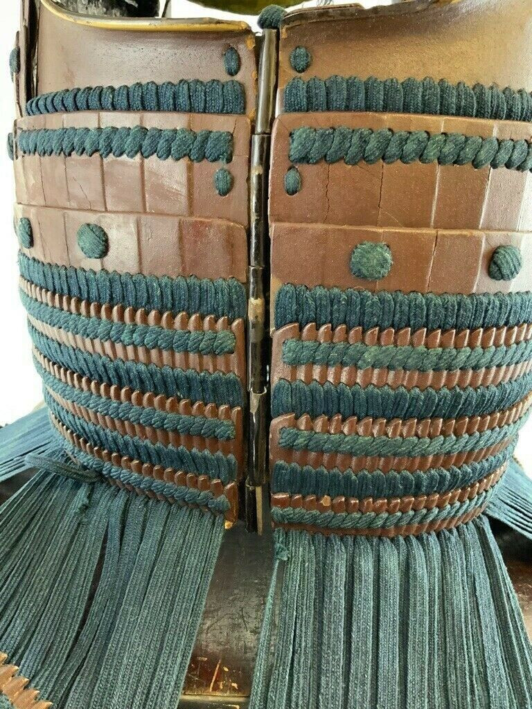 Japanese Japan Samurai Armour in Box Circa 1720's Era Vintage Japanese Japan Samurai Armour in Box Circa 1720's Era Vintage