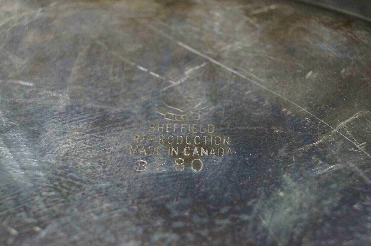 Post WW2 Canadian Ceremonial Silver Plate Presented To Lt Gillion RCCS 1950-51 Post WW2 Canadian Ceremonial Silver Plate Presented To Lt Gillion RCCS 1950-51