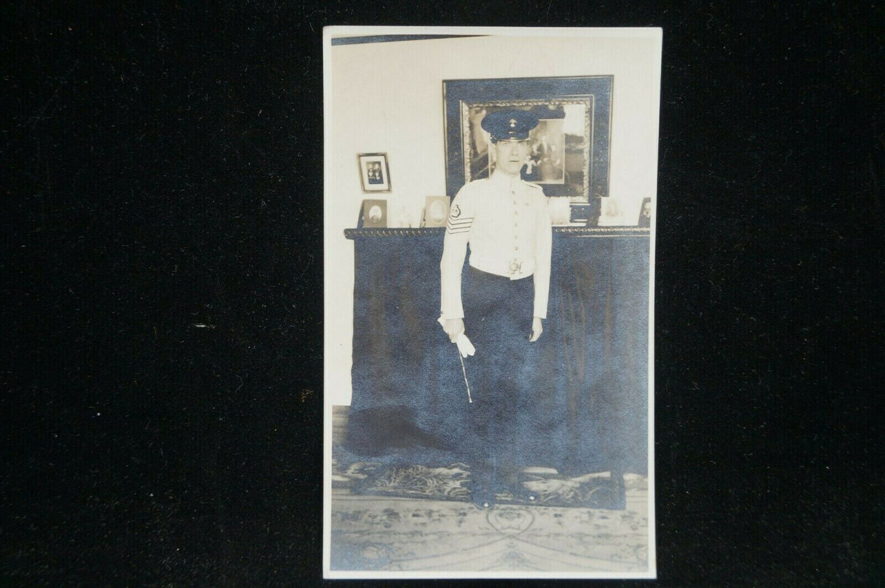 WW1 Era British Staff Sergeant Standing Photo WW1 Era British Staff Sergeant Standing Photo