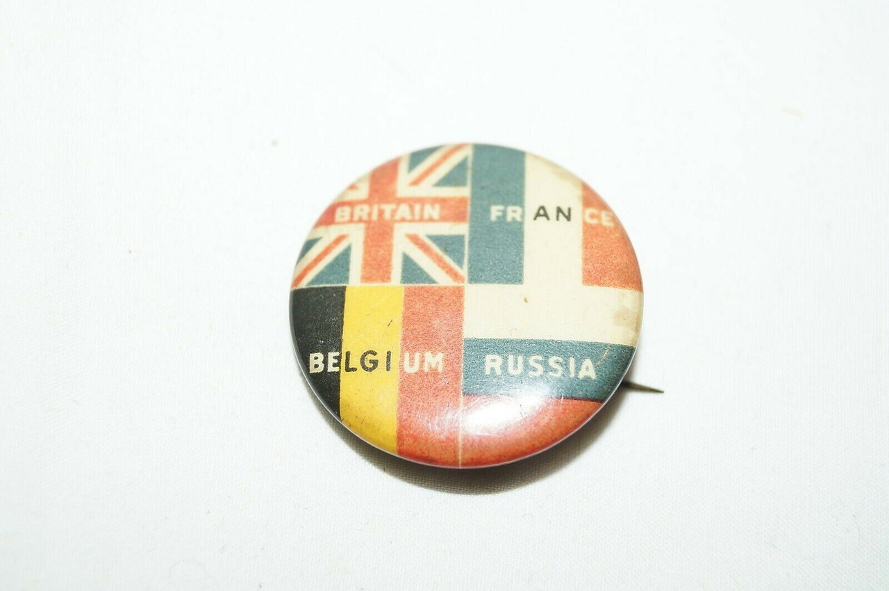 WW2 Britain France Belgium Russia Alliance Pin WW2 Britain France Belgium Russia Alliance Pin