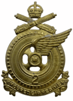 WW2 Canadian 2nd Armoured Car Regiment Cap Badge WW2 Canadian 2nd Armoured Car Regiment Cap Badge