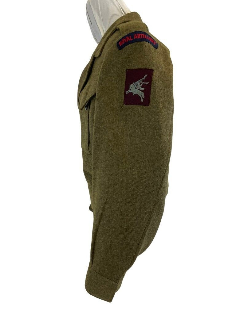 WW2 British Royal Artillery Airborne Battle Dress Jacket Dated 1944 WW2 British Royal Artillery Airborne Battle Dress Jacket Dated 1944