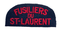 Canadian Fusiliers Du St Laurent Shoulder Title Insignia