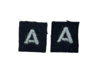 WW2 British RAF Auxiliary Patch A Insignia Pair