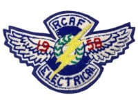 Canadian RCAF Electrical 1958 Crest Patch Vintage