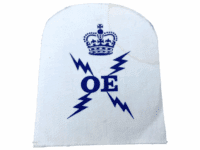 British RN Navy Chief Ordnance Electrician Sleeve Patch Printed