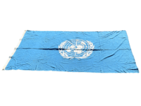 Canadian United Nations UN Multi Piece Cotton Flag 100 x 57 Inches Canadian United Nations UN Multi Piece Cotton Flag 100 x 57 Inches