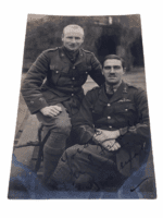 WW1 British RFC POW Photo Postcard Seated