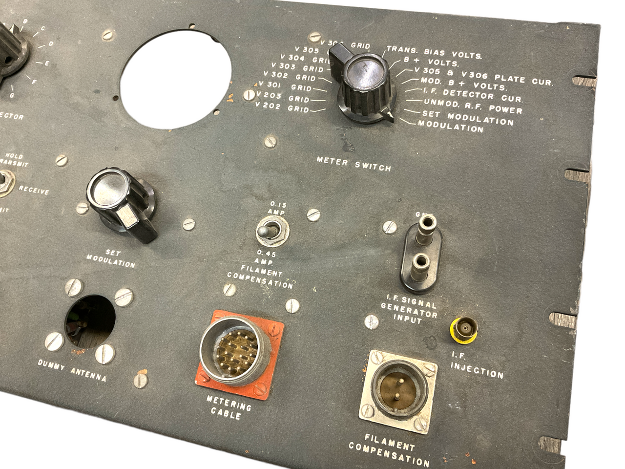 Canadian RCAF 1963 Dated Portable Test Set Panel For Avionics Installation 19x10 Canadian RCAF 1963 Dated Portable Test Set Panel For Avionics Installation 19x10
