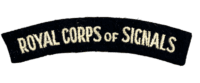 WW2 British Royal Corps Of Signals Cloth Shoulder Title