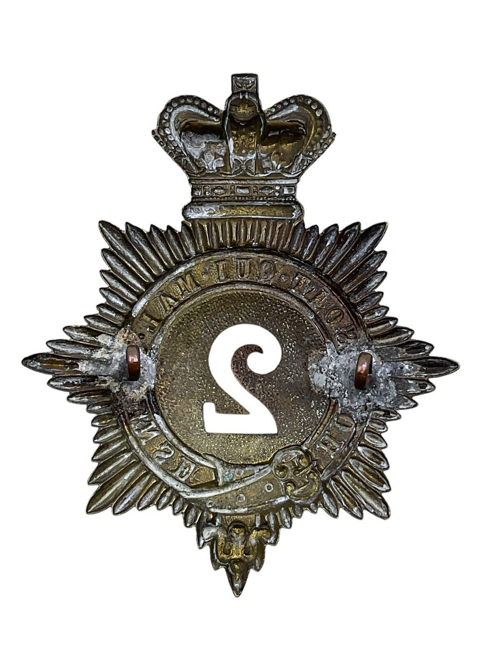 British Victorian 2nd of Foot Shako Helmet Plate Badge British Victorian 2nd of Foot Shako Helmet Plate Badge