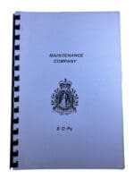 Canadian Forces Maintenance Company Standard Operating Procedures Reference Book