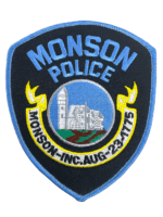 US Monson California Blue Edge Police Patch