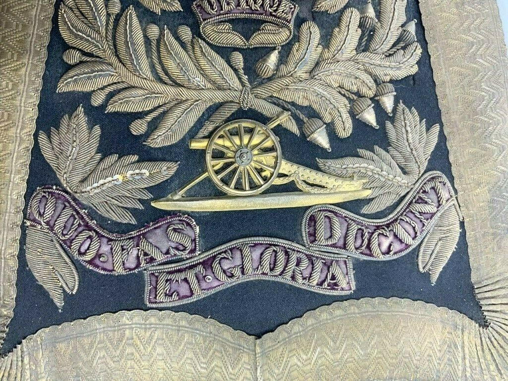 British Victorian Royal Artillery Officers Full Dress Sabretache Bullion Wire British Victorian Royal Artillery Officers Full Dress Sabretache Bullion Wire