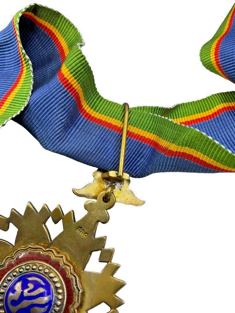 Thai Order of the Crown of Thailand Medal Neck Award in Case Thai Order of the Crown of Thailand Medal Neck Award in Case