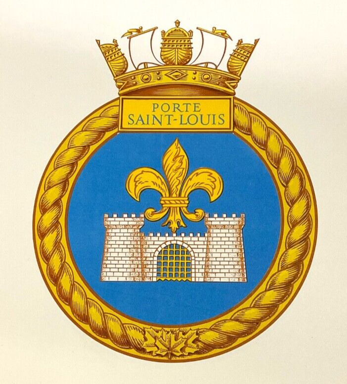 Royal Canadian Navy HMCS Porte Saint Louis Ships Crest Print 14 x 10 Inches Royal Canadian Navy HMCS Porte Saint Louis Ships Crest Print 14 x 10 Inches