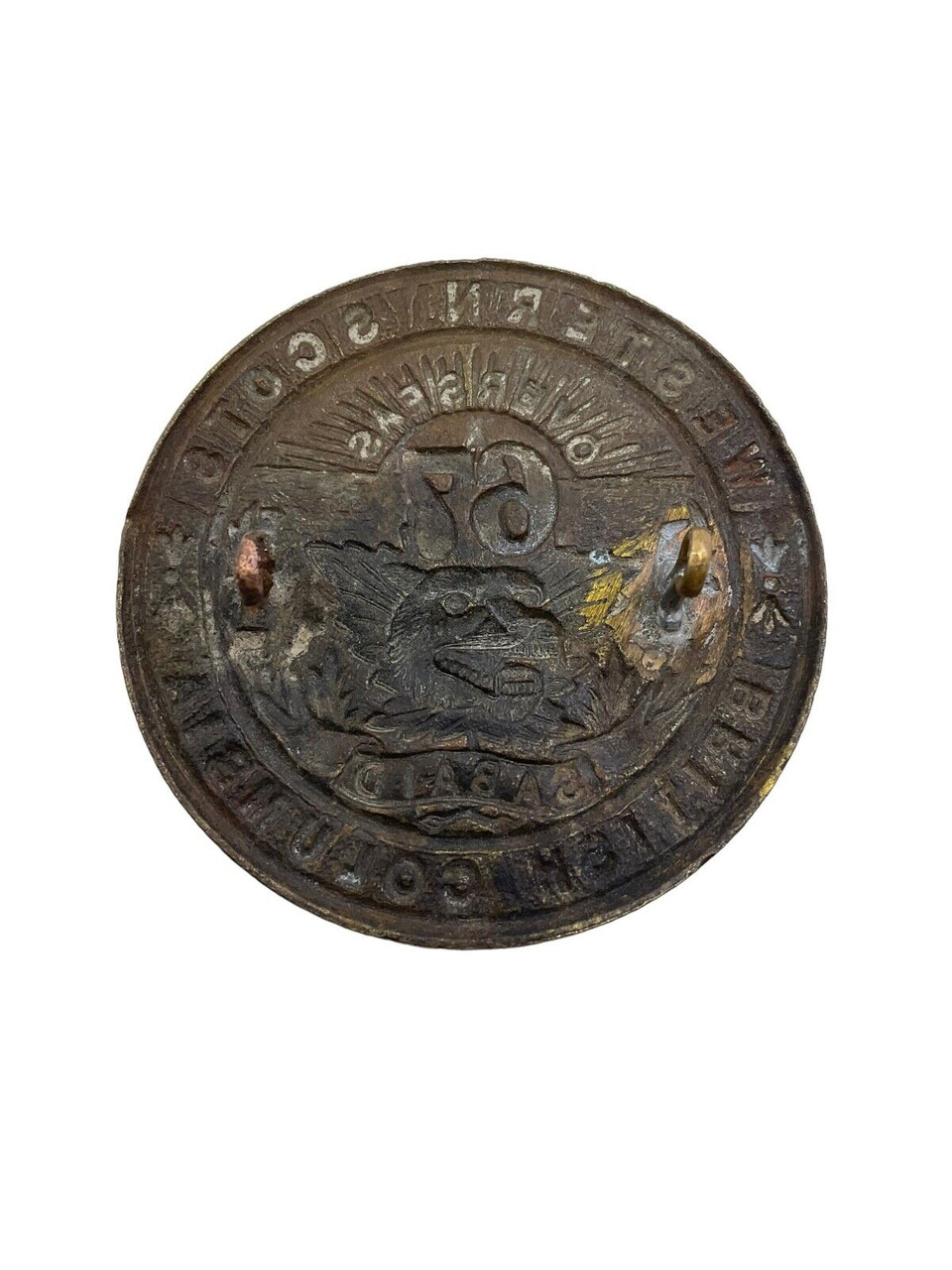 WW1 Canadian CEF 67th Battalion Cap Badge WW1 Canadian CEF 67th Battalion Cap Badge