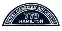 Canadian RCAC Air Cadets 779 Hamilton Shoulder Title Insignia Patch