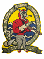 Korean War US USN CVA 33 USS Kearsarge Carrier Combat Cruise Woven Patch
