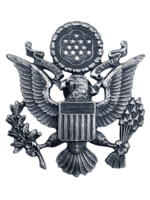 US USAF Cap Badge Insignia Screw Back