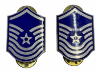 US USAF Master Sergeant Rank Insignia Collar Rank Pair US USAF Master Sergeant Rank Insignia Collar Rank Pair