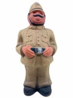 WW2 British Home Front Bobby Police Tan Molded Cardboard Figure 12 Inches WW2 British Home Front Bobby Police Tan Molded Cardboard Figure 12 Inches