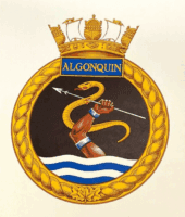 Royal Canadian Navy HMCS Algonquin Ships Crest Print 14 x 10 Inches Royal Canadian Navy HMCS Algonquin Ships Crest Print 14 x 10 Inches