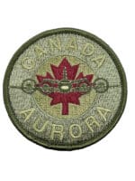 Canadian Forces RCAF Canada Aurora OD Green Squadron Crest Patch