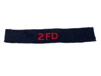 Canadian RCA Artillery 2 FD Shoulder Title