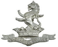 WW2 British 7th Dragoon Guards Cap Badge