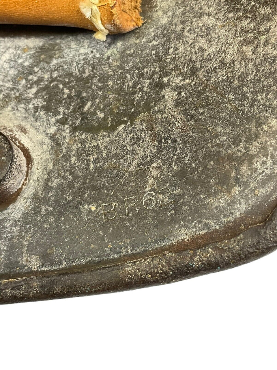 WW1 Imperial German M16 M17 Steel Helmet BF62 with Replaced Liner WW1 Imperial German M16 M17 Steel Helmet BF62 with Replaced Liner