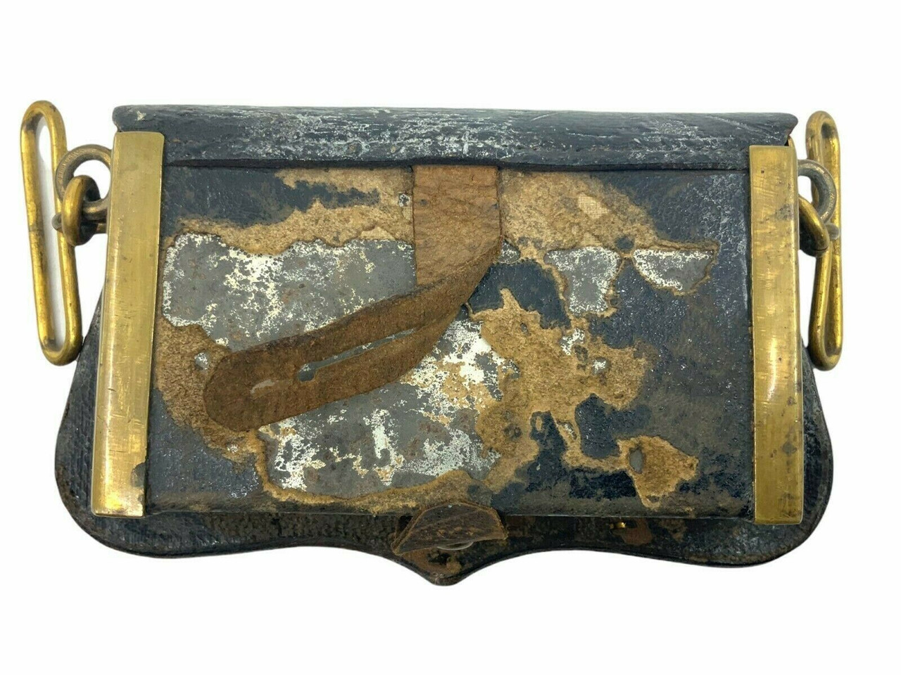 Imperial German Prussian Officers Cartouche Box & Metal Cypher Imperial German Prussian Officers Cartouche Box & Metal Cypher