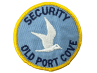 US Old Port Cove Florida Gold Border Security Police Patch US Old Port Cove Florida Gold Border Security Police Patch