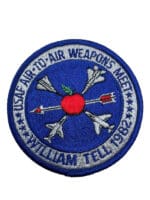 US USAF Air to Air Weapons Meet William Tell 1982 Squadron Patch Crest