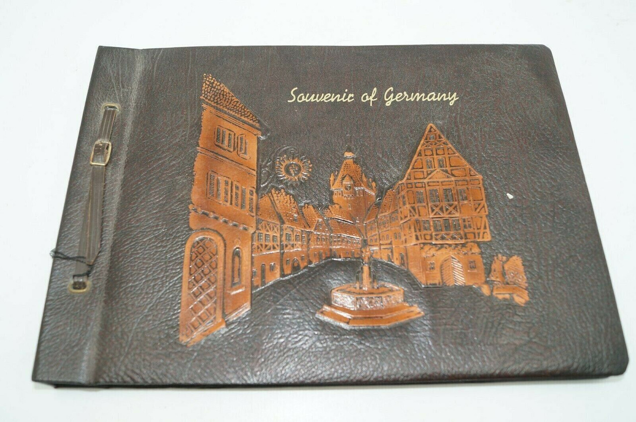 WW2 Era Canadian British Souvenir Of Germany Empty Photograph Album WW2 Era Canadian British Souvenir Of Germany Empty Photograph Album