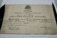 Post WW1 Canadian Argyll Sutherland ASH PLF Infantry Qualification Certificate