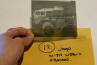 WW2 British Airborne Para Litter on Jeep Original Negative #12