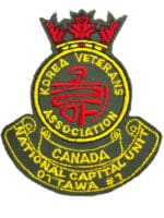 Canadian Korean Veterans Association National Capital Unit Blazer Crest Patch
