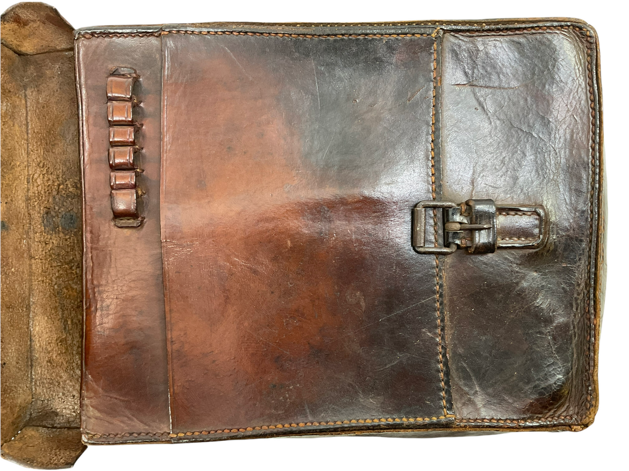 WW1 Imperial German Messenger Bicycle Dispatch Rider Leather Pouch Hussar Marked WW1 Imperial German Messenger Bicycle Dispatch Rider Leather Pouch Hussar Marked