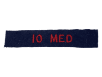 Canadian RCA Artillery 10 MED Shoulder Title