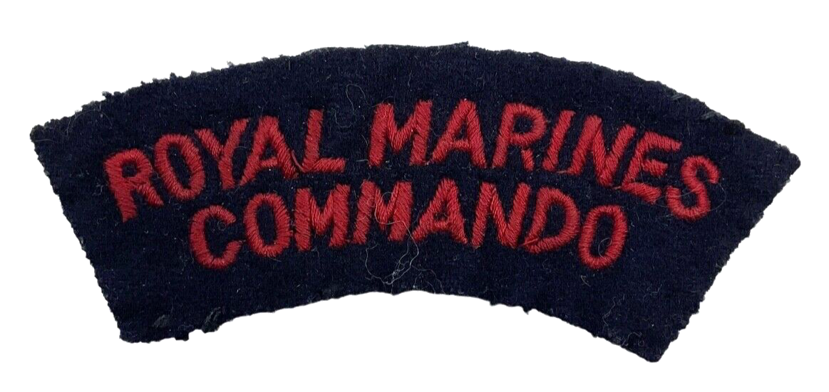 WW2 British Royal Marines Commando Shoulder Title Insignia Single WW2 British Royal Marines Commando Shoulder Title Insignia Single