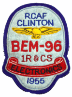 Royal Canadian Air Force RCAF Clinton Electronics 1955 Felt Jacket Patch