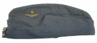 WW2 British Canadian RAF RCAF Officers Wedge Side Cap Named Kidd