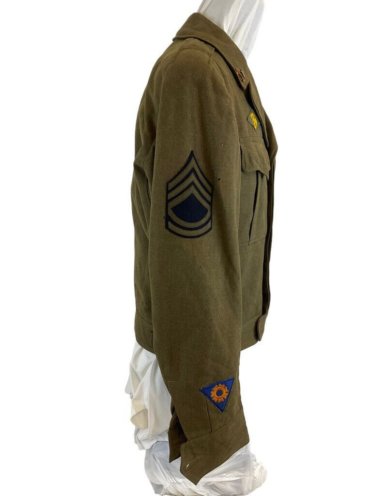 WW2 US Army Sgt Airborne Glider Troop Carrier Ike Jacket Uniform Tunic Size 38 WW2 US Army Sgt Airborne Glider Troop Carrier Ike Jacket Uniform Tunic Size 38