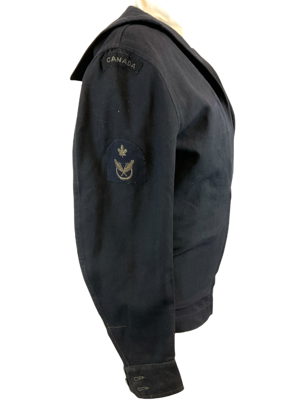 Korean War Canadian Navy RCN Blue Wool Zip Front Jumper Chest 40 Korean War Canadian Navy RCN Blue Wool Zip Front Jumper Chest 40